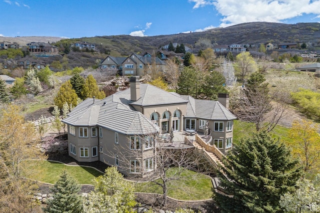 1714 Ridge Point Dr, Bountiful, UT 84010 - drone / aerial view featuring a mountain view