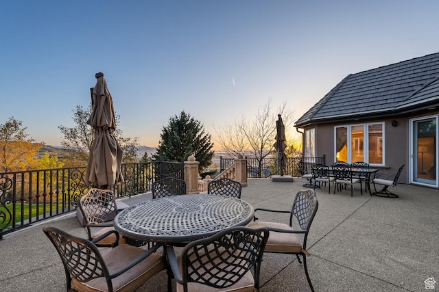 1714 Ridge Point Dr, Bountiful, UT 84010 - view of patio featuring outdoor dining space