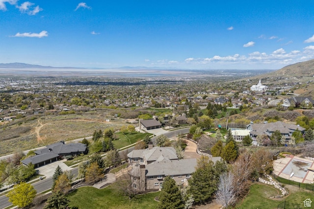 1714 Ridge Point Dr, Bountiful, UT 84010 - birds eye view of property with a mountain view and a residential view