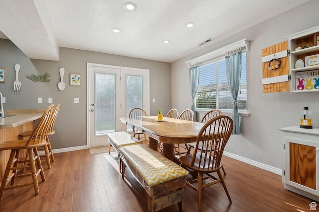 472 W 330 S, American Fork, UT 84003 - dining area featuring recessed lighting, visible vents, wood finished floors, and baseboards