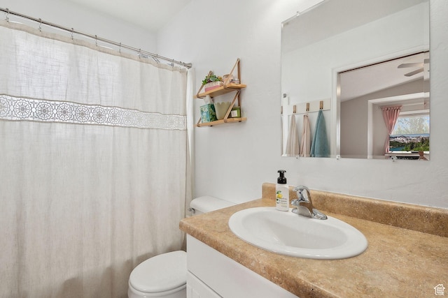 472 W 330 S, American Fork, UT 84003 - full bath with vanity, toilet, and a shower with shower curtain