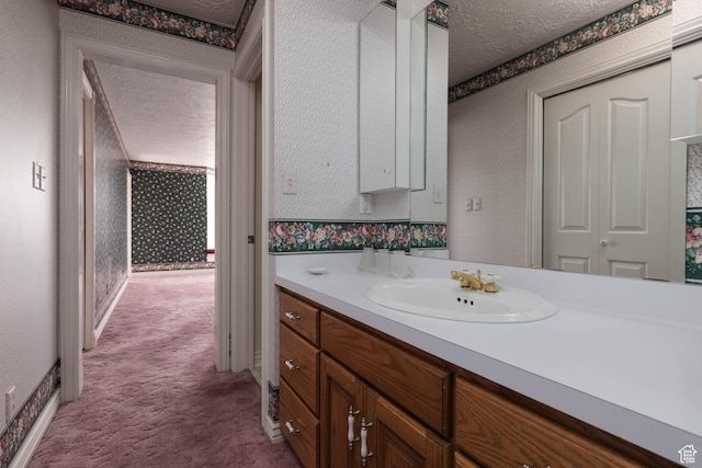 889 Upland Dr, Richfield, UT 84701 - bathroom with vanity and wallpapered walls