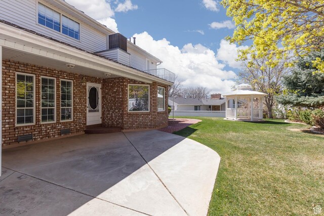 889 Upland Dr, Richfield, UT 84701 - view of patio / terrace with a gazebo