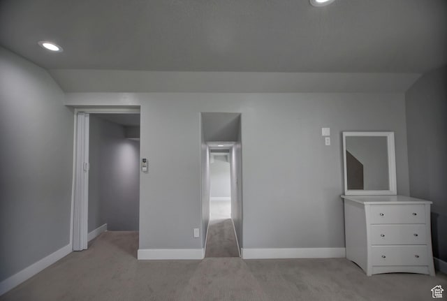 728 Loveland Ln, Fish Haven, ID 83287 - unfurnished bedroom featuring recessed lighting, light colored carpet, and baseboards
