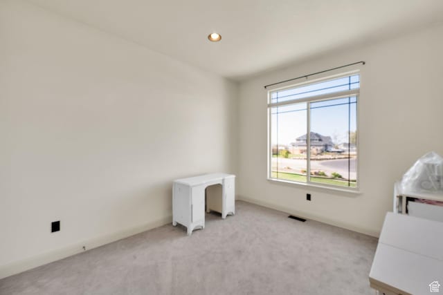 302 Old Farm Rd, Erda, UT 84074 - interior space featuring recessed lighting, visible vents, and light colored carpet