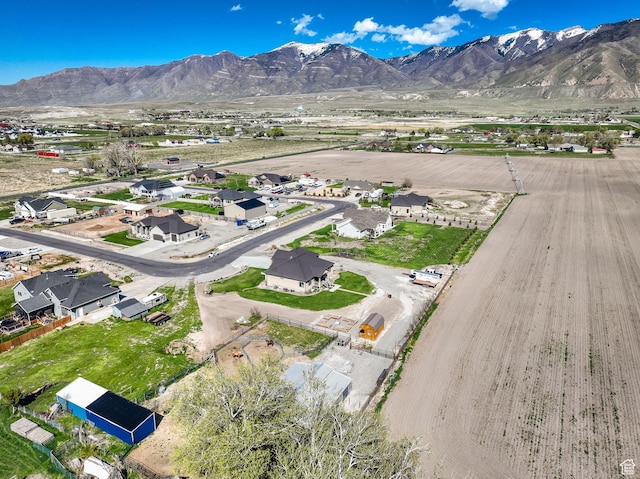 302 Old Farm Rd, Erda, UT 84074 - aerial view with a mountain view and a residential view