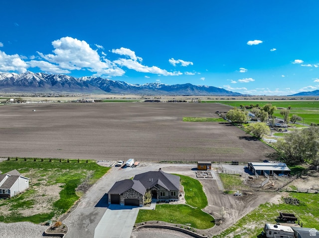 302 Old Farm Rd, Erda, UT 84074 - aerial view featuring a rural view and a mountain view