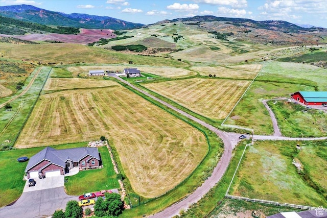 667 Hardscrabble Ct, Porterville, UT 84050 - birds eye view of property with a rural view and a mountain view