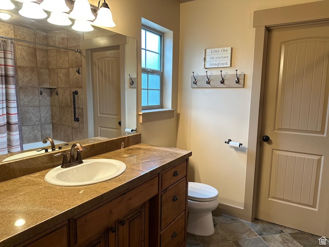620 W Cisco Run Run, Garden City, UT 84028 - bathroom with toilet, a tile shower, and vanity