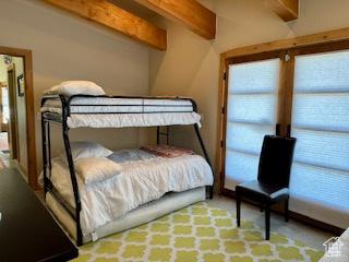 620 W Cisco Run Run, Garden City, UT 84028 - bedroom with beam ceiling
