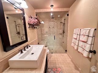 620 W Cisco Run Run, Garden City, UT 84028 - full bathroom with toilet, a shower stall, and vanity