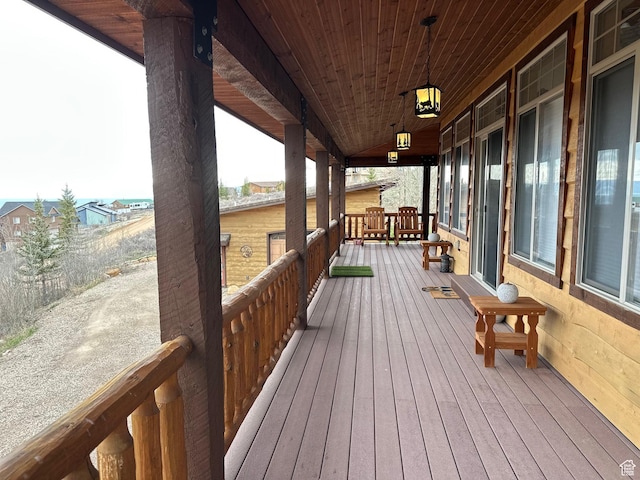 620 W Cisco Run Run, Garden City, UT 84028 - wooden deck with covered porch