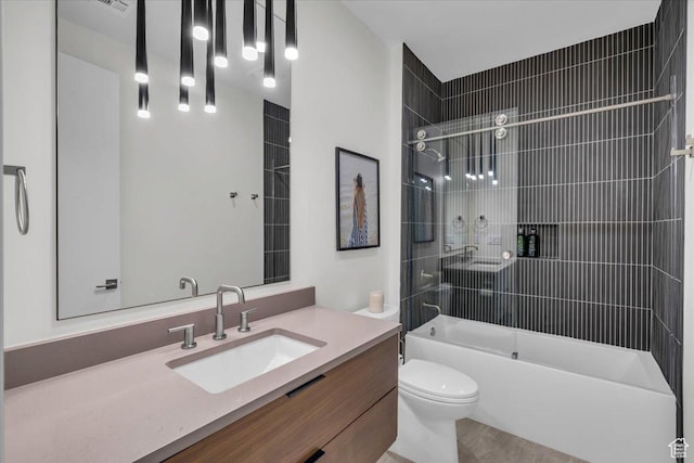 533 S Kwavasa Dr, Ivins, UT 84738 - bathroom with toilet, shower / bath combination, and vanity