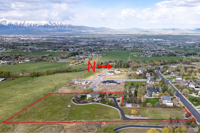 1910 E Canyon Ridge Dr, North Logan, UT 84341 - drone / aerial view featuring a mountain view