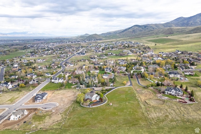 1910 E Canyon Ridge Dr, North Logan, UT 84341 - birds eye view of property featuring a mountain view and a residential view