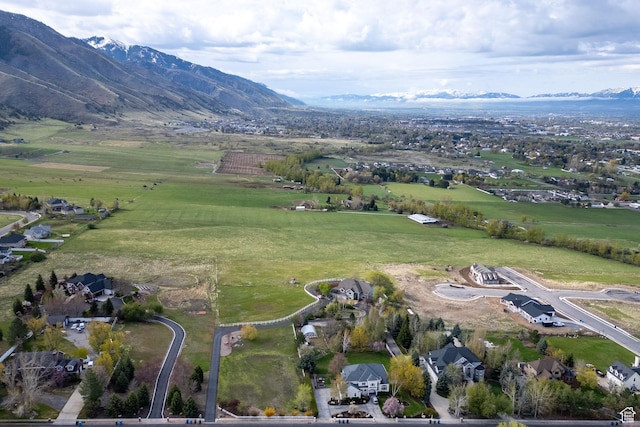 1910 E Canyon Ridge Dr, North Logan, UT 84341 - aerial view featuring a mountain view and a rural view