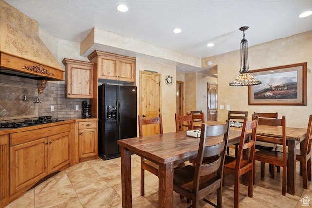 3634 N Huntsman Path Unit C201, Eden, UT 84310 - dining room with light tile patterned floors and recessed lighting