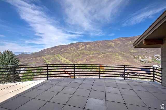 152 N Silver Oak Rd, Salt Lake City, UT 84108 - view of patio / terrace with a mountain view