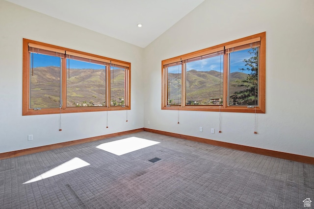 152 N Silver Oak Rd, Salt Lake City, UT 84108 - carpeted spare room with lofted ceiling and baseboards