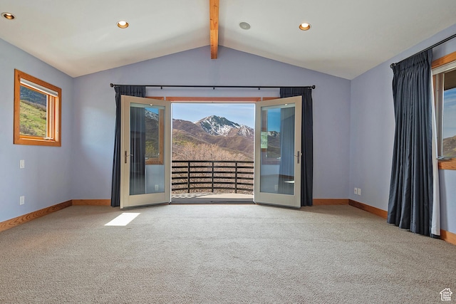 152 N Silver Oak Rd, Salt Lake City, UT 84108 - spare room featuring a healthy amount of sunlight, carpet flooring, and baseboards
