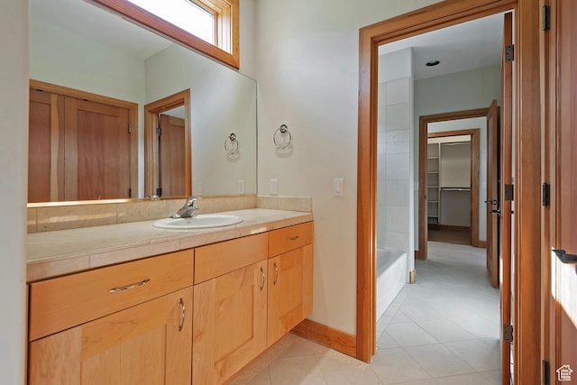 152 N Silver Oak Rd, Salt Lake City, UT 84108 - bathroom with tile patterned floors and vanity