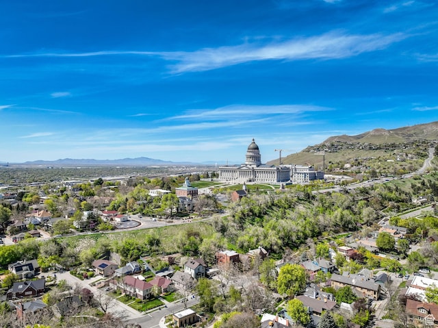 171 E 3rd Ave Unit 301, Salt Lake City, UT 84103 - drone / aerial view with a residential view and a mountain view