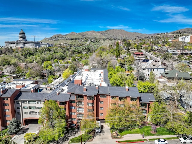 171 E 3rd Ave Unit 301, Salt Lake City, UT 84103 - aerial view featuring a mountain view