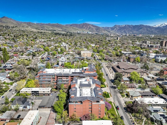 171 E 3rd Ave Unit 301, Salt Lake City, UT 84103 - drone / aerial view with a mountain view