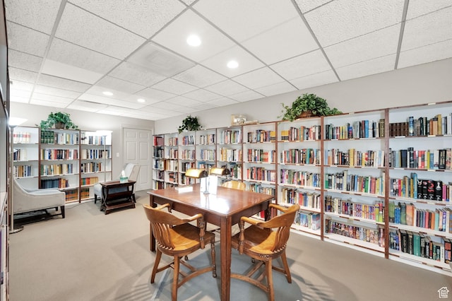 171 E 3rd Ave Unit 301, Salt Lake City, UT 84103 - carpeted dining room featuring recessed lighting and a paneled ceiling