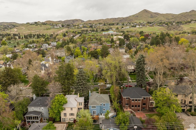 1280 E 3rd Ave N, Salt Lake City, UT 84103 - drone / aerial view featuring a mountain view and a residential view