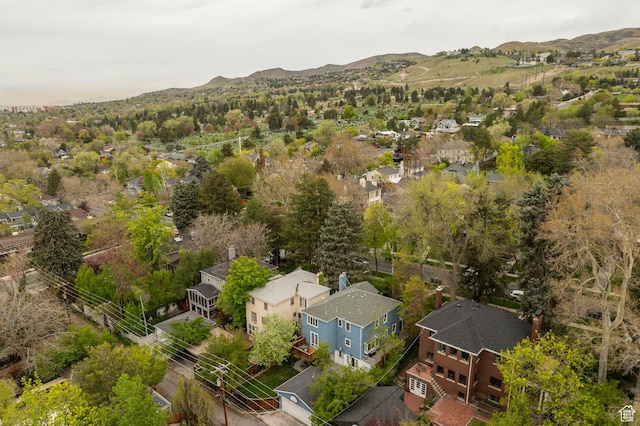 1280 E 3rd Ave N, Salt Lake City, UT 84103 - birds eye view of property with a mountain view and a residential view