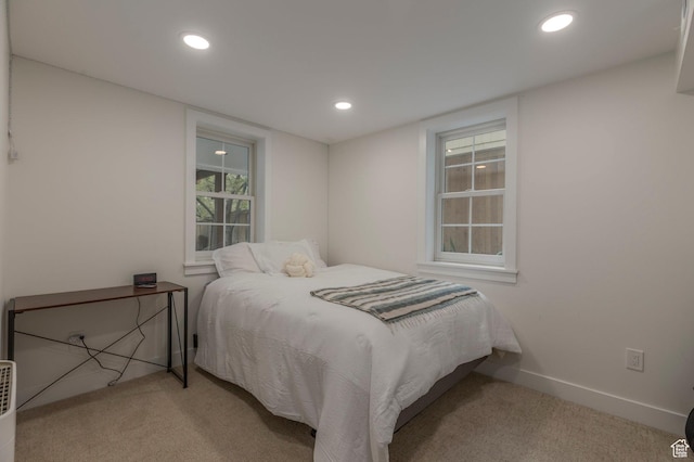 1280 E 3rd Ave N, Salt Lake City, UT 84103 - carpeted bedroom featuring recessed lighting and baseboards