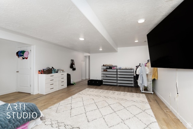 661 W 1820 S, Provo, UT 84601 - bedroom featuring baseboards, recessed lighting, wood finished floors, and a textured ceiling
