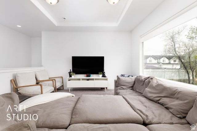 661 W 1820 S, Provo, UT 84601 - living area with carpet, a raised ceiling, and baseboards