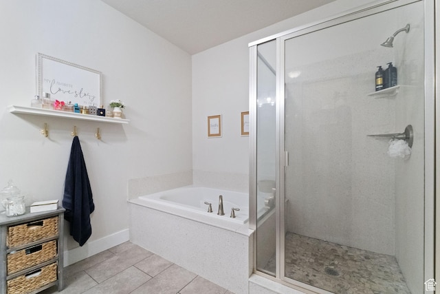 6463 W Maple Valley Cir S Unit 1030, West Jordan, UT 84081 - full bath featuring tile patterned floors, a shower stall, and a bath