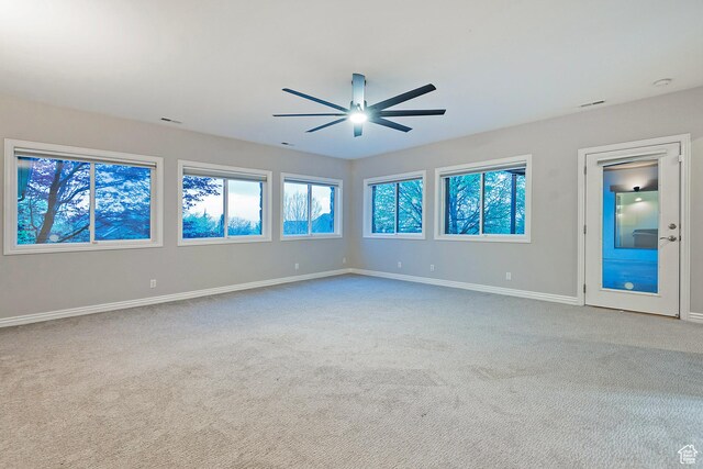 11274 S Eagle View Dr, Sandy, UT 84092 - unfurnished room featuring baseboards, a ceiling fan, and carpet floors
