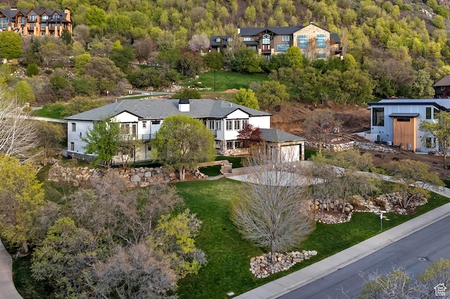 11274 S Eagle View Dr, Sandy, UT 84092 - aerial view featuring a view of trees