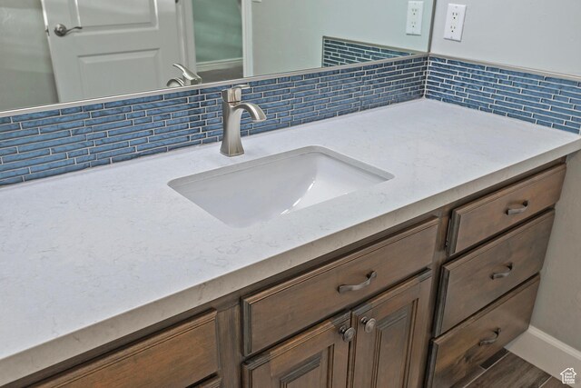 11274 S Eagle View Dr, Sandy, UT 84092 - details featuring backsplash and vanity