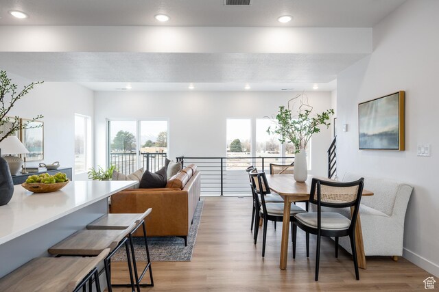 4475 S 500 E Unit 62, Millcreek, UT 84107 - dining room featuring light wood-type flooring and recessed lighting