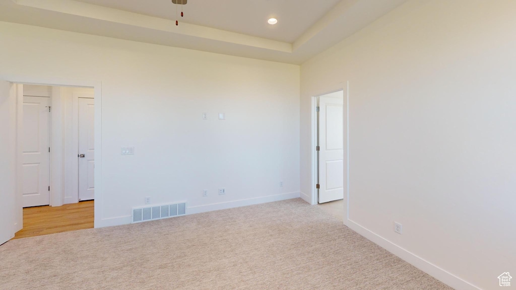 283 E 1250 N Unit 64, Salem, UT 84653 - empty room featuring recessed lighting, visible vents, light carpet, and baseboards