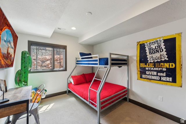 4186 Fairway Ln Unit G6, Park City, UT 84098 - bedroom with visible vents, recessed lighting, carpet flooring, and baseboards