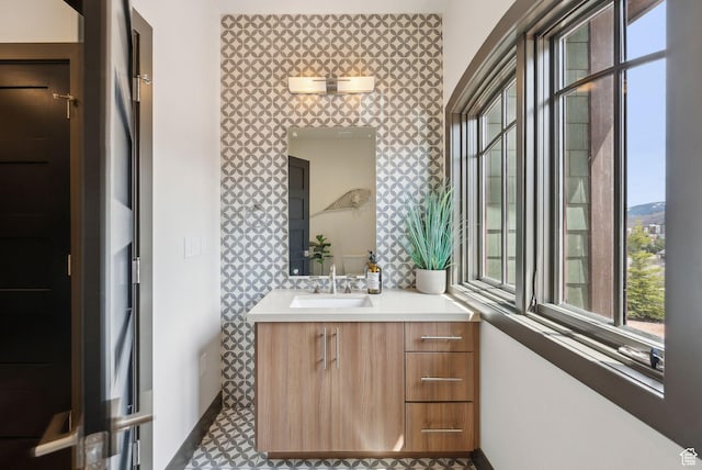 4186 Fairway Ln Unit G6, Park City, UT 84098 - bathroom featuring a wealth of natural light and vanity