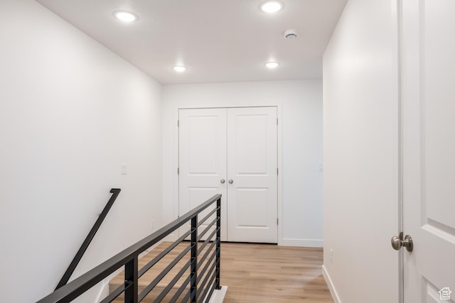 4479 S 500 E Unit 65, Millcreek, UT 84107 - hallway featuring recessed lighting, baseboards, and light wood-type flooring