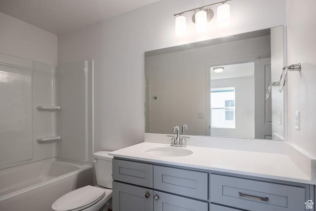 4479 S 500 E Unit 65, Millcreek, UT 84107 - bathroom featuring toilet,  shower combination, and vanity