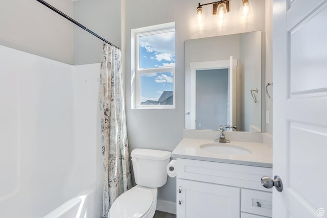 4867 N Canaan Peak Dr W, Eagle Mountain, UT 84005 - full bath featuring vanity, toilet, and shower / bath combo with shower curtain