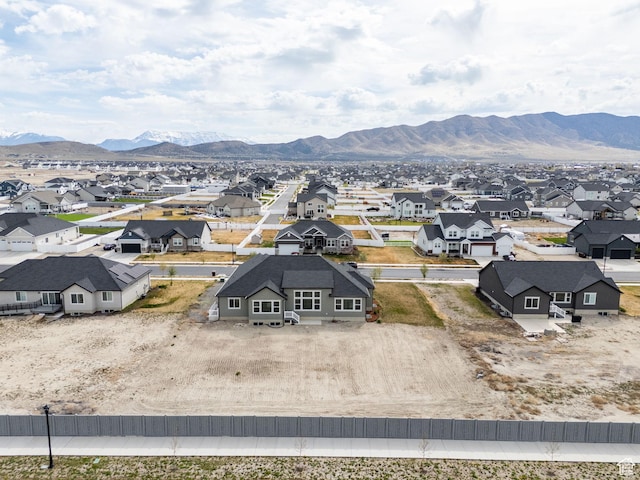 4867 N Canaan Peak Dr W, Eagle Mountain, UT 84005 - aerial perspective of suburban area featuring mountains
