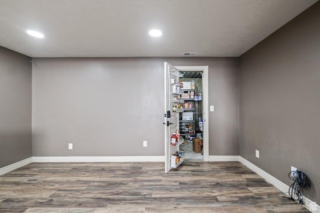 680 N 980 W, Tremonton, UT 84337 - below grade area with baseboards, visible vents, wood finished floors, and recessed lighting