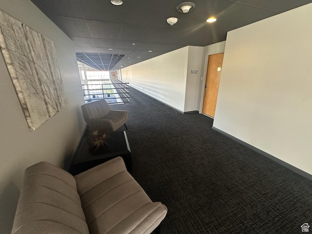 560 E S Temple St S Unit 302, Salt Lake City, UT 84102 - corridor with baseboards, recessed lighting, and carpet