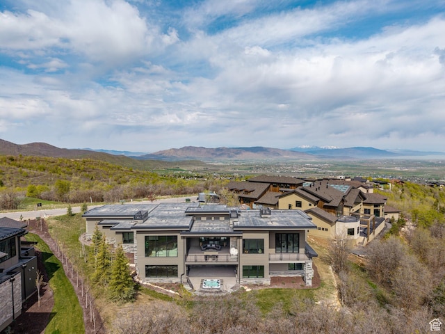 897 S Summit Creek Dr, Woodland Hills, UT 84653 - bird's eye view with a mountain view