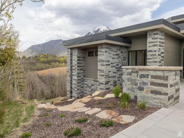 897 S Summit Creek Dr, Woodland Hills, UT 84653 - exterior space featuring a mountain view
